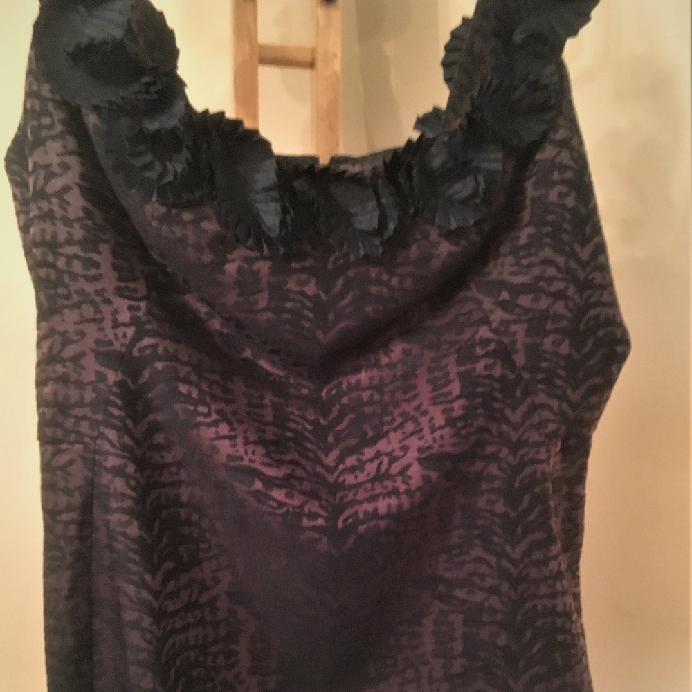Maggy London Brown/Black dress Size 14 NWT